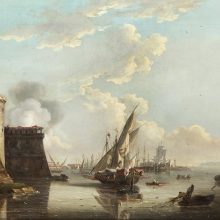 John Thomas Serres, vista del Castello di Livorno, 1797.
